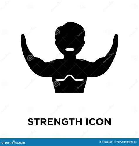 Strength IconÂ Vector Isolated on White Background, Logo Concept of StrengthÂ Sign on ...