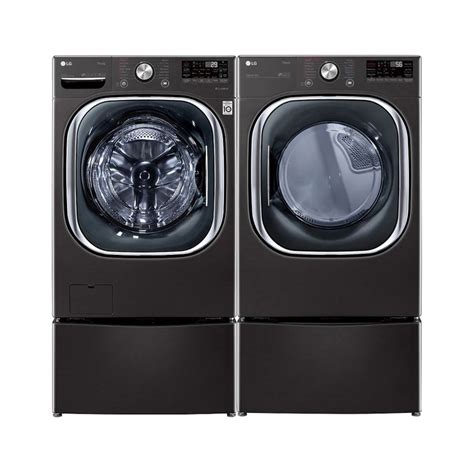 LG Electronics Smart Stackable Front Load Washer and Electric Dryer Set ...