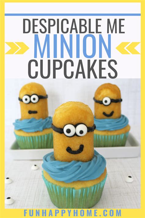 Easy Minion Cupcakes - Fun Happy Home