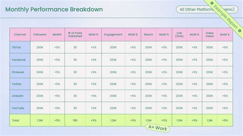 Social Media Analytics Report Template Free - Printable Form, Templates and Letter