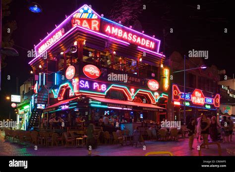 Nightlife in Ayia Napa, Southern Cyprus, Cyprus Stock Photo, Royalty ...