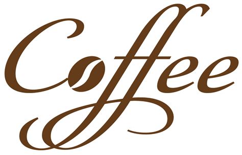 Coffee Decorative Text PNG Vector Clipart | Gallery Yopriceville - High-Quality Images and ...