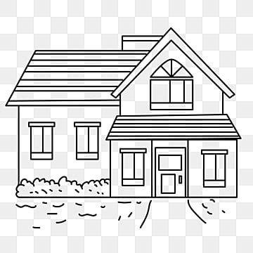 House Black And White Clipart Images For Free Download - Pngtree