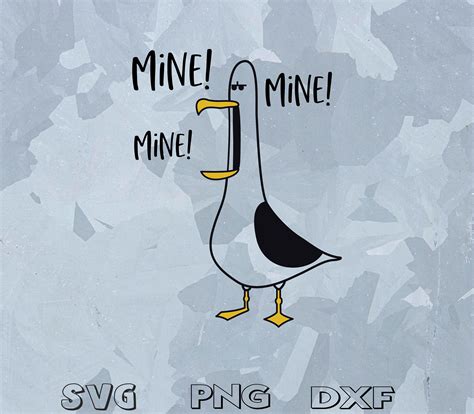 Seagull Mine Mine Mine svg/Finding Nemo svg/Dory svg/Seagull | Etsy