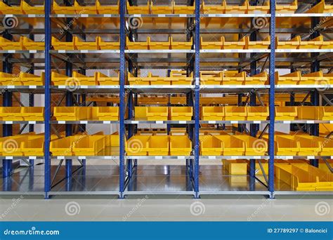 Warehouse bin trays stock image. Image of boxes, storehouse - 27789297