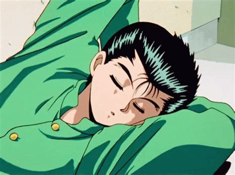 Yusuke Urameshi Ghost Fighter GIF - YusukeUrameshi GhostFighter Sleeping - Discover & Share GIFs