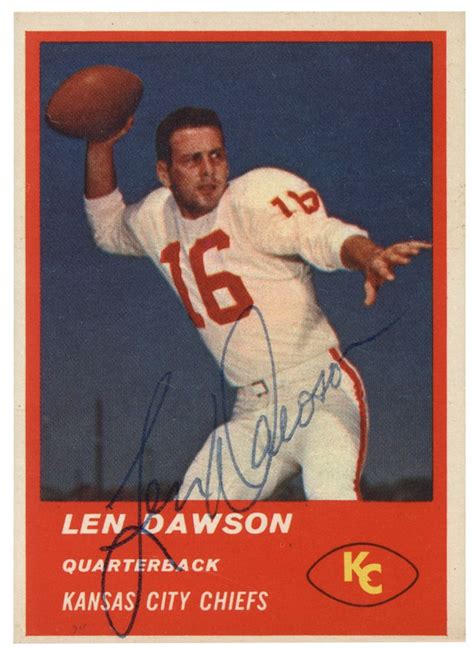 Len Dawson | PSA AutographFacts℠