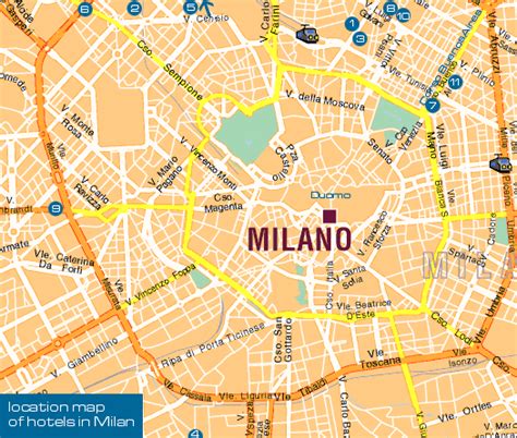 Milan Map - TravelsFinders.Com