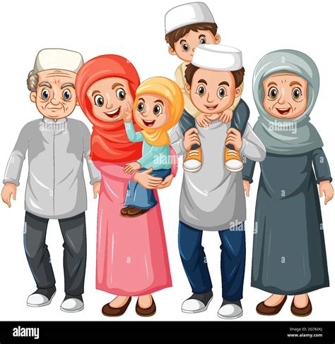 Happy muslim cartoon character illustration Stock Vector Image & Art ...