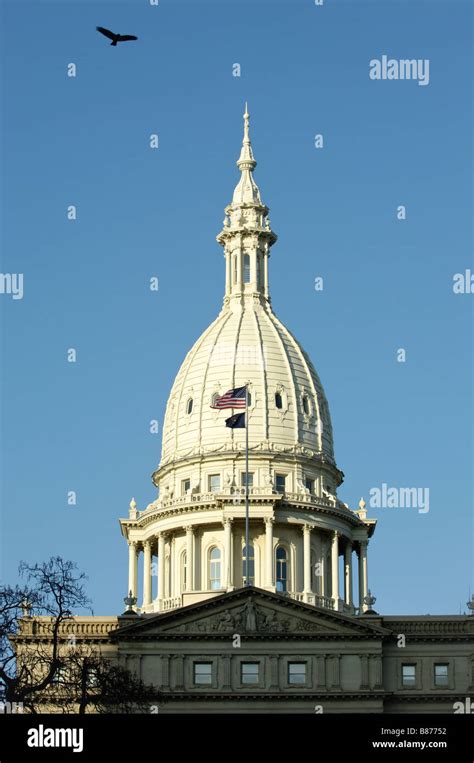 Capitol building dome in Lansing Michigan USA Stock Photo - Alamy