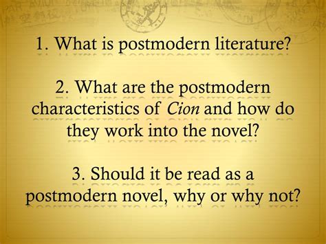 PPT - Postmodern Literature PowerPoint Presentation, free download - ID:4481612