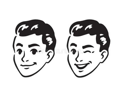 Black White Smiling Cartoon Funny Face Image Vectorie - vrogue.co