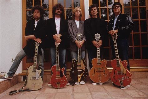 Travelling Wilburys: Bob Dylan, Jeff Lynne, Tom Petty, George Harrison and Roy Orbison, 1988 ...