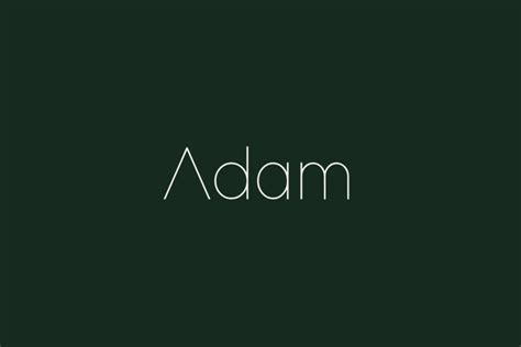 Adam | Fonts Shmonts