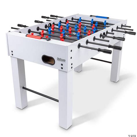 Gosports 54" full size foosball table - white finish - includes 4 balls ...