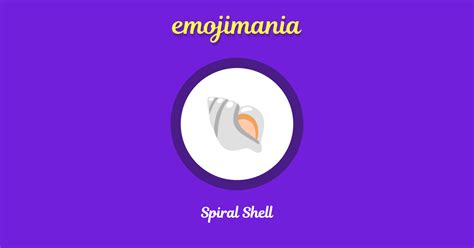 🐚 Spiral Shell emoji Copy & Paste - Emojimania