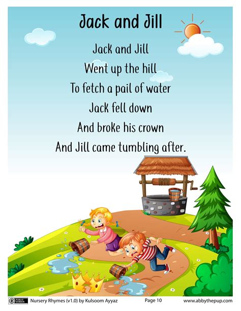 Jack and Jill Nursery Rhyme | Free Printable Papercraft Templates