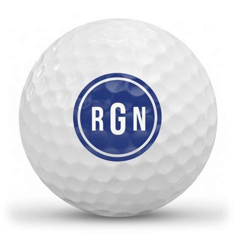 Custom Block Monogram Golf Balls