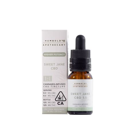 1:1 Sweet Jane [15ml] (75mg CBD/75mg THC) | Humboldt Apothecary ...