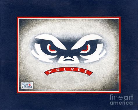 Univ. Of West Georgia Wolves Logo Painting