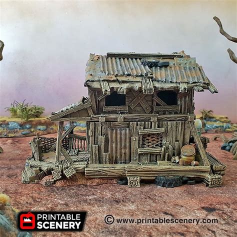 Desert Shanty - Printable Scenery