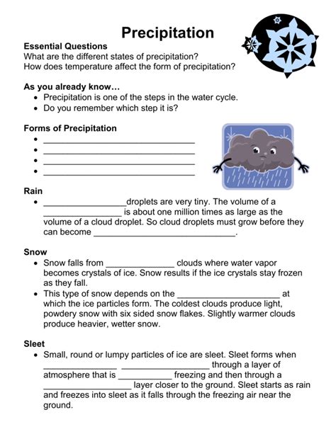 ️Types Of Rainfall Worksheet Free Download| Gambr.co