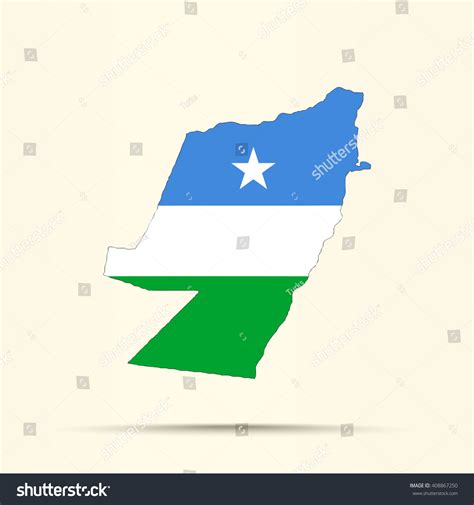 Map of Puntland in Puntland flag colors - Royalty Free Stock Vector ...