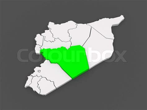 Map of Homs. Syria. | Stock image | Colourbox