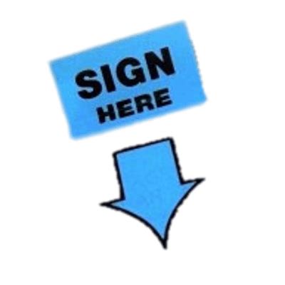 Download Red Sign Here Arrow transparent PNG - StickPNG