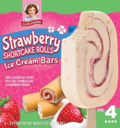 Little Debbie® Strawberry Shortcake Rolls Ice Cream Bars, 4 pk / 3 fl oz - Pick ‘n Save