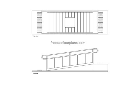 PWD Ramp, AutoCAD Block - Free Cad Floor Plans