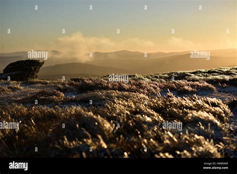 winter sunset in Wicklow Mountains Stock Photo - Alamy