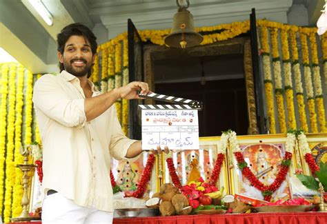 Allu Arjun - Trivikram new movie pooja ceremony