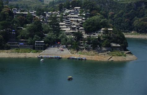 Chinese village stock image. Image of green, stone, view - 21142083