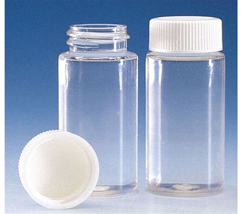 SKS Science Products, Plastic Vials, Clear PET Liquid Scintillation Vials w/ Caps
