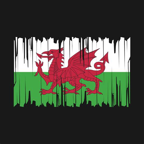 Wales Flag Brush Vector 21485005 Vector Art at Vecteezy