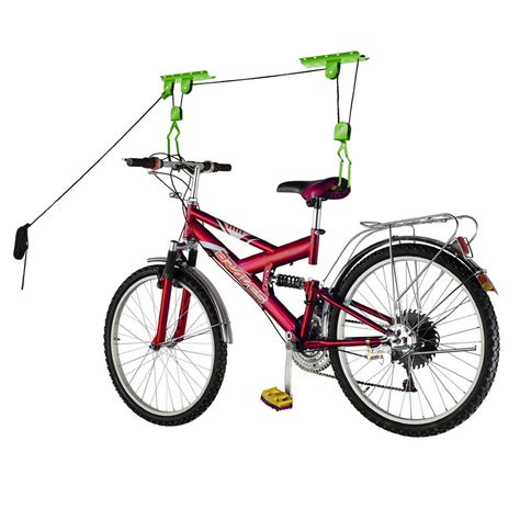 Bike Lane Bicycle Garage Storage Lift Bike Hoist 100LB Capacity Heavy Duty - Walmart.com ...