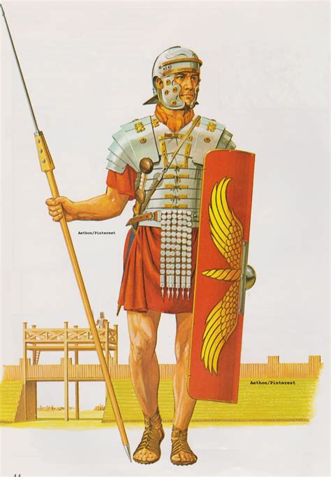 Roman Legionary of the late 1st century AD. (Peter Connolly/user: Aethon) | Roman soldiers ...