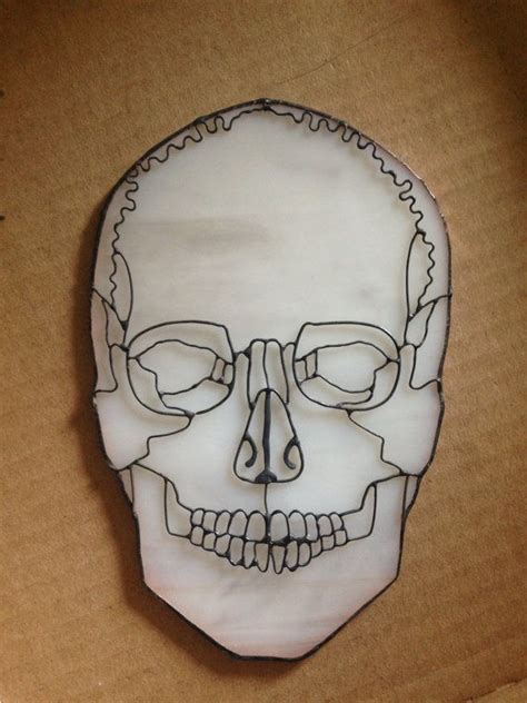 Anatomically Accurate Stained Glass Skull | Etsy UK | Stained glass diy, Stained glass designs ...