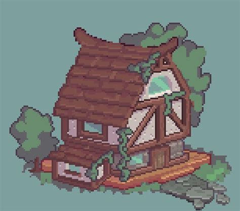 House pixel art | Pixel art, Lake house, Pixel