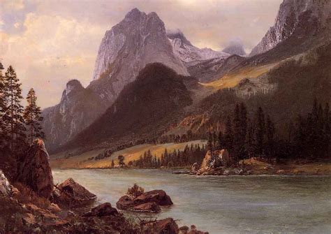 Rocky Mountain By Albert Bierstadt By Albert Bierstadt Print or ...