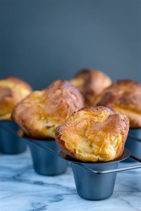 Popovers with Strawberry Butter • Just One Cookbook