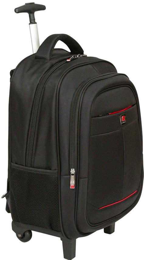 City Bag Hybrid Laptop Trolley Wheeled Backpack Rolling 15.4" Computer Bag Hand | eBay