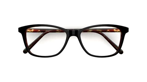 Specsavers Women's glasses PENNY | Black Angular Plastic Acetate Frame ...