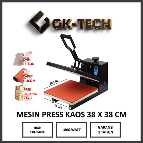 Jual Mesin Press Sablon Kaos 38x38 Digital Premium | Shopee Indonesia