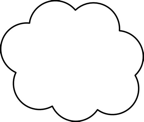 Cloud Outline Clip Art at Clker.com - vector clip art online, royalty free & public domain