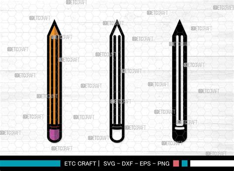 Pencil Icons Color, Pencil Svg Graphic by Pixel Elites · Creative Fabrica