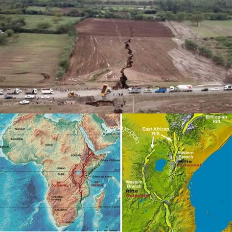 Rift Valley that runs 3 thousand kilometers, from the Gulf of Aden, in Somalia, and goes south ...