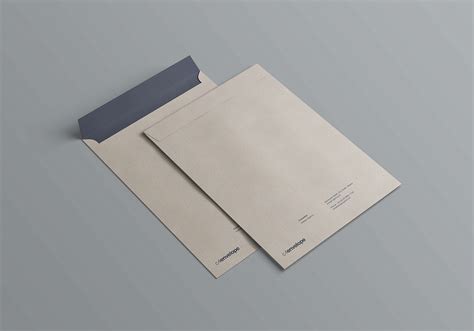 C4 Envelope Mockup on Pantone Canvas Gallery