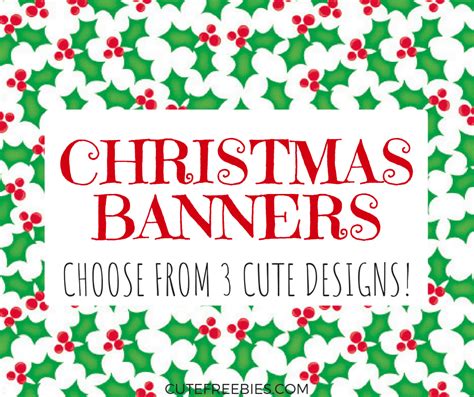 Free Merry Christmas Flag Letters / Banners! - Cute Freebies For You